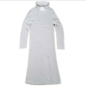 Abound Dress Size Small Gray Turtleneck Rib Knit Stretch Sweater NEW